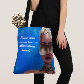 Blond Melanin Berry Beauty Black Art Blue Tote Bag (Dichtbij)