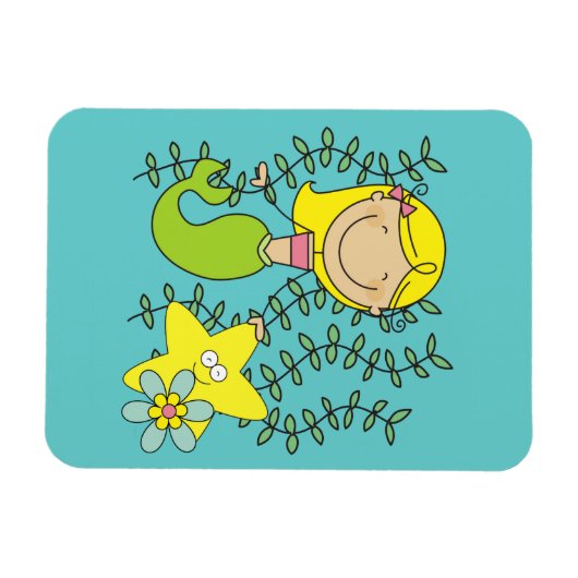 Blond Mermaid Magneet (Horizontaal)