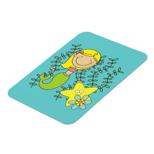 Blond Mermaid Magneet (Linkerzijde)