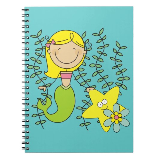 Blond Mermaid Notitieboek (Voorkant)
