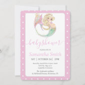 Blond Mermaid Party Baby shower. Onder het Zee. (Voorkant)