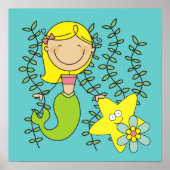 Blond Mermaid Poster (Voorkant)