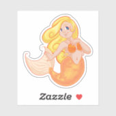 Blond Mermaid Sticker (Vel)