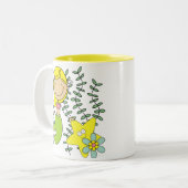 Blond Mermaid Tweekleurige Koffiemok (Voorkant links)