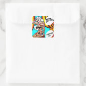 blond met tattoos sticker (Tas)