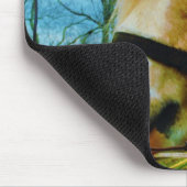 Blond miniatuur Pony/Horse Blue Sky Muismat (Hoek)