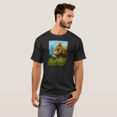 Blond miniatuur Pony/Horse Blue Sky T-shirt (Voorkant volledig)