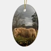 Blond miniatuur Pony/paard Keramisch Ornament (Links)