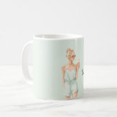 Blond Mint Top Hello Sunshine Ijs Strand Koffiemok (Voorkant links)