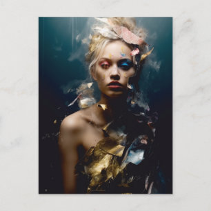 Blond Mode Modelfotografie Briefkaart