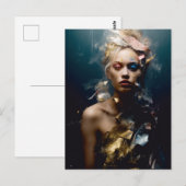 Blond Mode Modelfotografie Briefkaart (Voorkant / Achterkant)