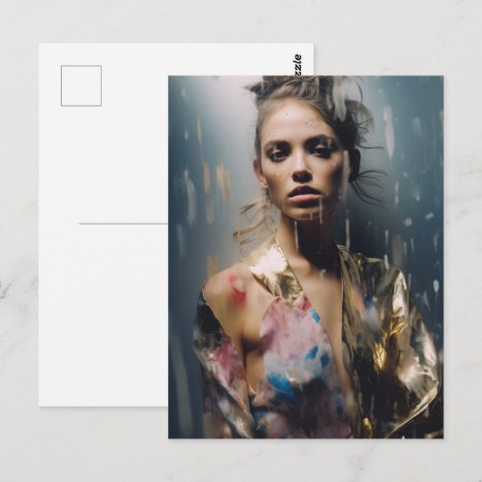 Blond Mode Modelfotografie Briefkaart