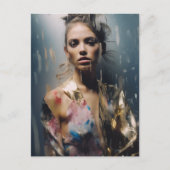 Blond Mode Modelfotografie Briefkaart (Voorkant)