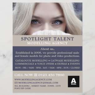Blond Model, Modelagentuur, Model Agent Flyer