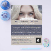 Blond Model, Modelagentuur, Model Agent Flyer (Enkel)