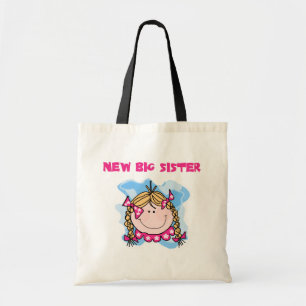Blond New Big Sister Tshirts en Gifts Tote Bag