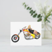 Blond op een kaper briefkaart (Staand voorkant)