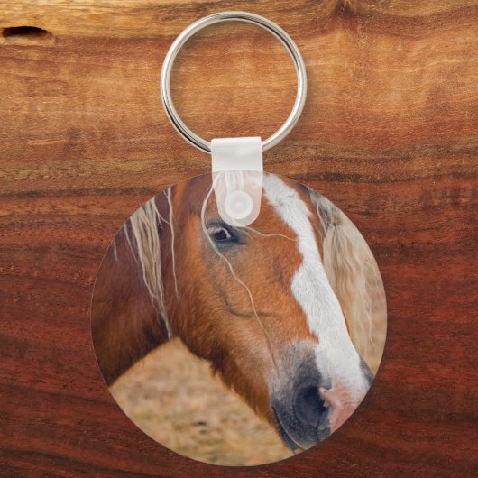 Blond paard sleutelhanger (Voorkant)