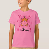 Blond Princess 3rd Birthday T-shirt (Voorkant)