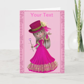 Blond Princess Wenskaart Kaart