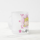 Blond Prinses 4e Verjaardag Tshirts en geschenken Matglas Koffiemok (Voorkant links)