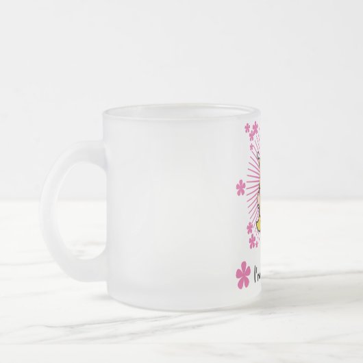 Blond Prinses 4e Verjaardag Tshirts en geschenken Matglas Koffiemok (Links)