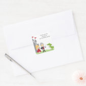 Blond Prinses en Ridder Stickers (Envelop)