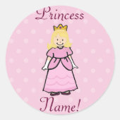 Blond Prinses Stickers (Voorkant)