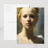 Blond Renaissance Goddess Briefkaart (Voorkant / Achterkant)