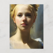 Blond Renaissance Goddess Briefkaart (Voorkant)