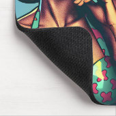 blond retro vrouw en surfer man muismat (Hoek)