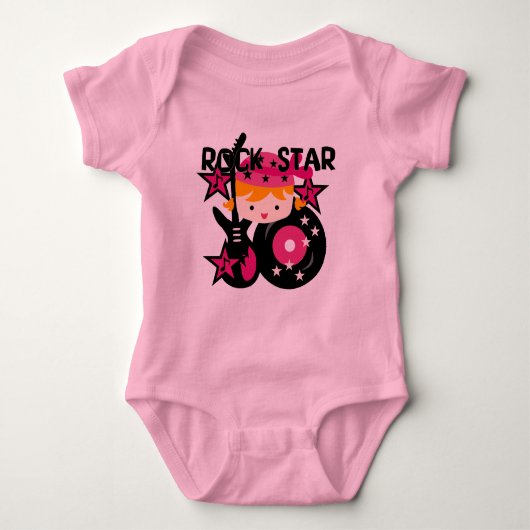 Blond Rock Star Girl Romper (Voorkant)