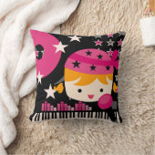 Blond Rock Star Singer Kussen (Deken)