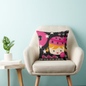 Blond Rock Star Singer Kussen (Stoel)