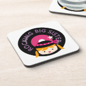 Blond Rocking Big Sister Bier Onderzetter (Linkerzijde)