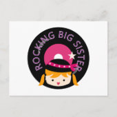 Blond Rocking Big Sister Briefkaart (Voorkant)