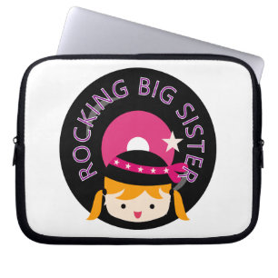 Blond Rocking Big Sister Laptop Sleeve