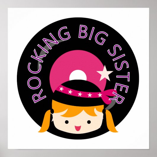 Blond Rocking Big Sister Poster (Voorkant)