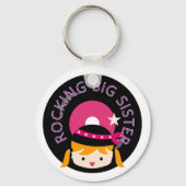 Blond Rocking Big Sister Sleutelhanger (Voorkant)