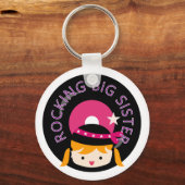 Blond Rocking Big Sister Sleutelhanger (Voorkant)