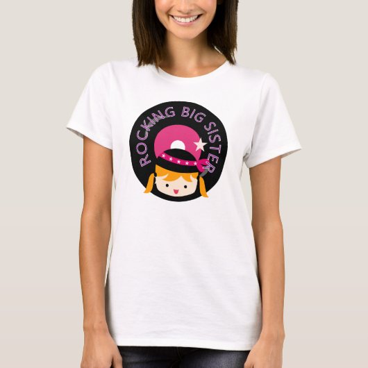 Blond Rocking Big Sister T-shirt (Voorkant)