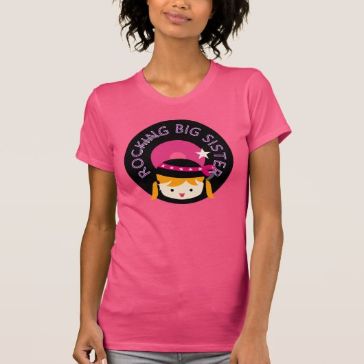 Blond Rocking Big Sister T-shirt (Voorkant)