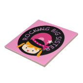 Blond Rocking Big Sister Tegeltje (Zijkant)