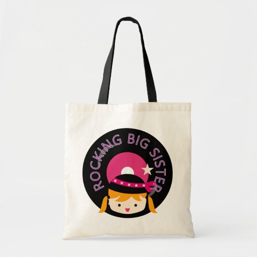 Blond Rocking Big Sister Tote Bag (Voorkant)