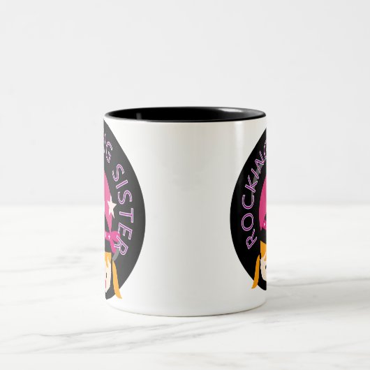 Blond Rocking Big Sister Tweekleurige Koffiemok (Center)