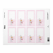 Blond Schattige Cartoon Chef Jar Label (Full Sheet)