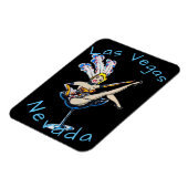 Blond Showgirl Las Vegas Nevada Magneet (Linkerzijde)