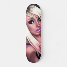 Blond Skater Meisje Persoonlijk Skateboard