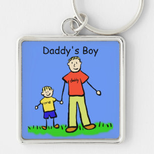 Blond Sleutelhanger voor pappie (Aanpassen)