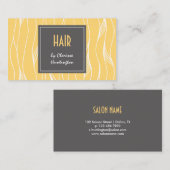 Blond sloten haarlijst visitekaartje (Voorkant / Achterkant)